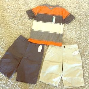 Lot of boys shorts and T shirt sz 12